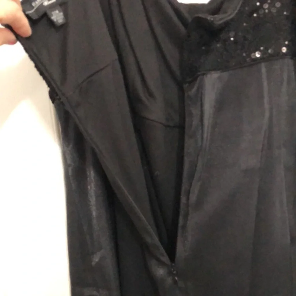 R&M Richards formal black midi dress size 22W plus‎ sequins